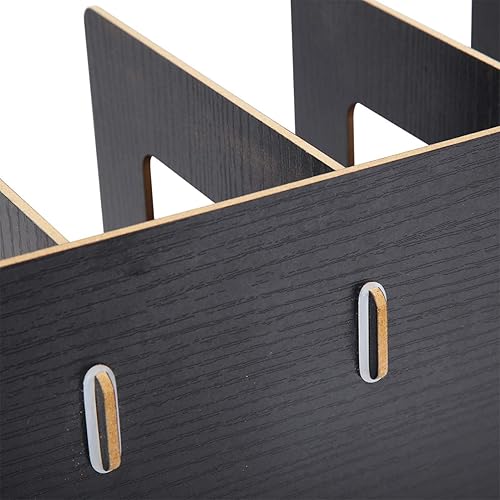 Miniatura 6 de Yosoo Estantería de escritorio, estantería de escritorio de madera, para libros, almacenamiento de DVD, revistero para estudiantes, niños y adultos