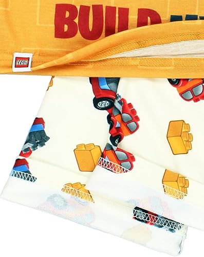 Miniatura 4 de LEGO Duplo Dinosaur Trucks - Conjunto de pijama de poliéster con pantalones deportivos de franela para niños pequeños