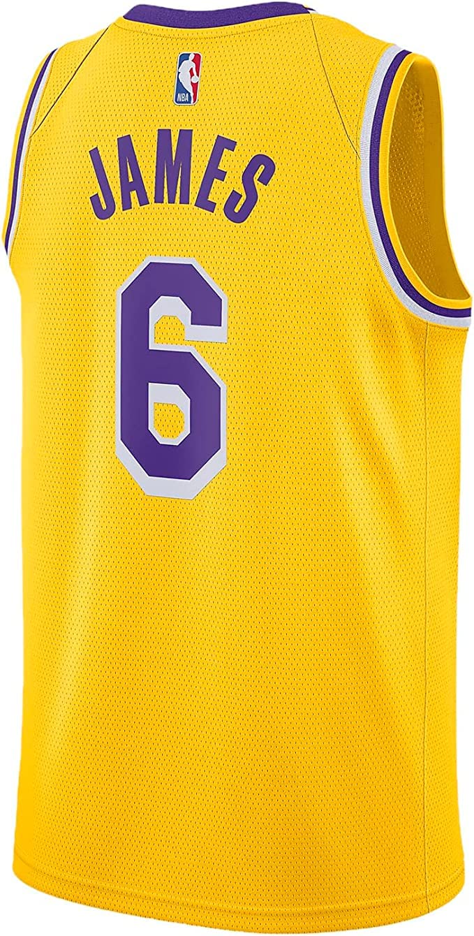 Nike Maglia Swingman NBA, Amarillo/Campo Viola, M
