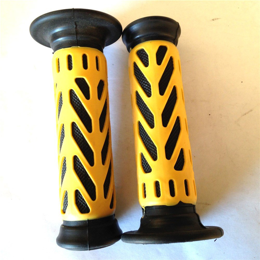 SMT-ATV WATERCRAFT Web Gel Style H Grips YELLOW ATV QUAD Compatible With JET SKI ATV Brute Force Prairie ATV BRUIN GRIZZLY KODIAK(7/8