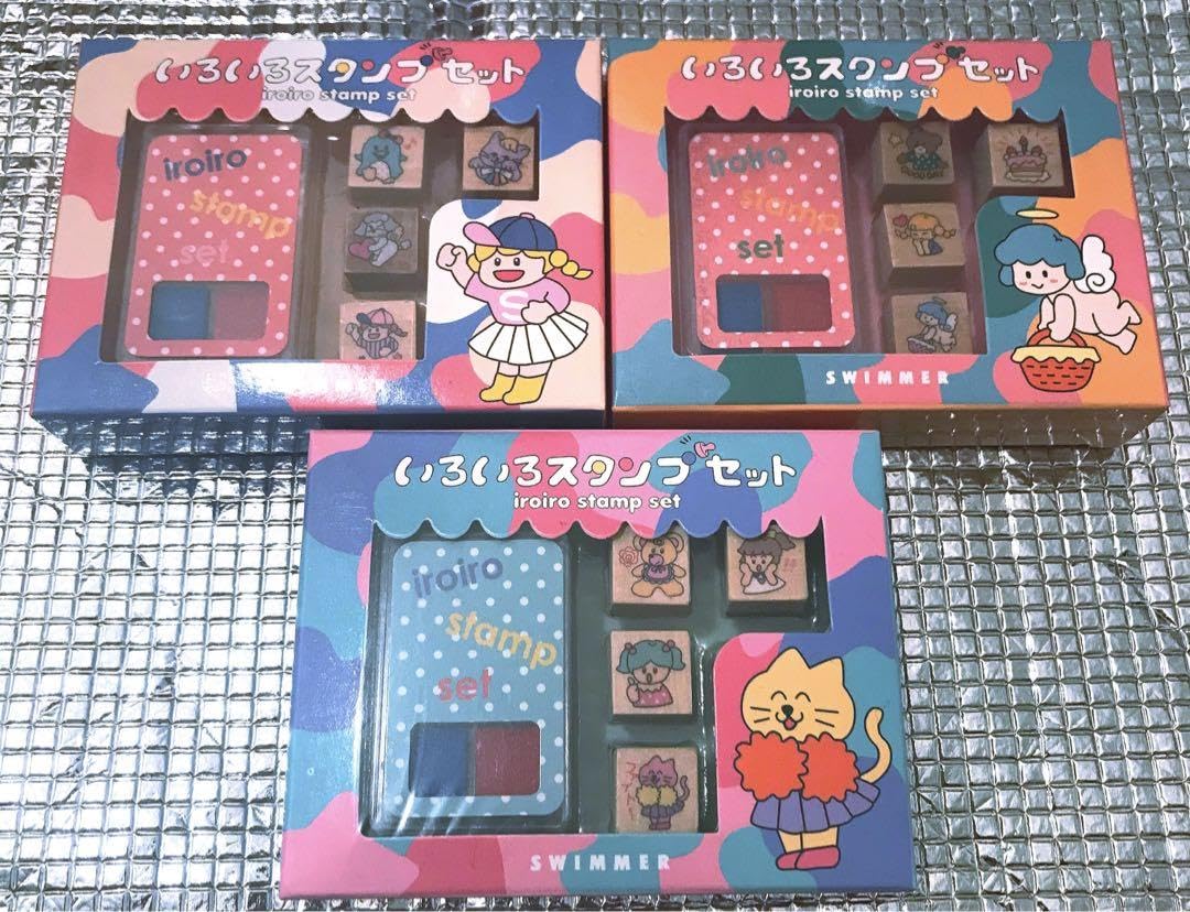 Amazon.co.jp: swimmer いろいろスタンプセット 3点 : おもちゃ