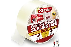 Xfasten Transparent Door and Window Weather Stripping Tape - Your Winter Insulation Savior