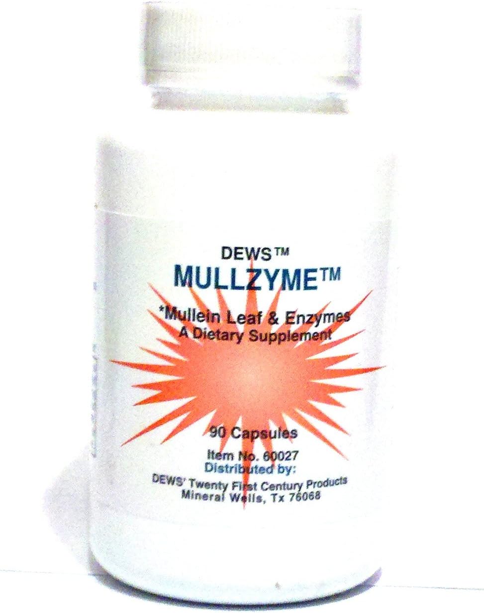 Beyond The River Mullzyme - Mucus Dissolver, With Mullien Leaf And Enzymes - 90 Capsules