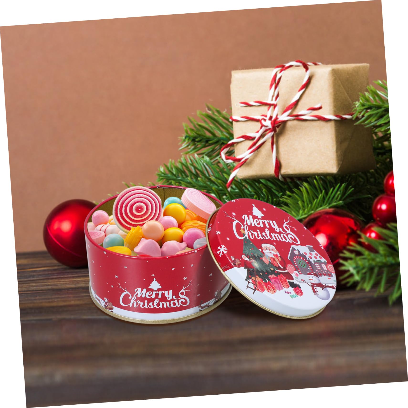 MUCKLILY 12pièces Boîtes à Bonbons Décoratives pour Noël Contenants à Biscuits Réutilisables Dimensions sans Danger pour Contact Alimentaire Couleur Aléatoire