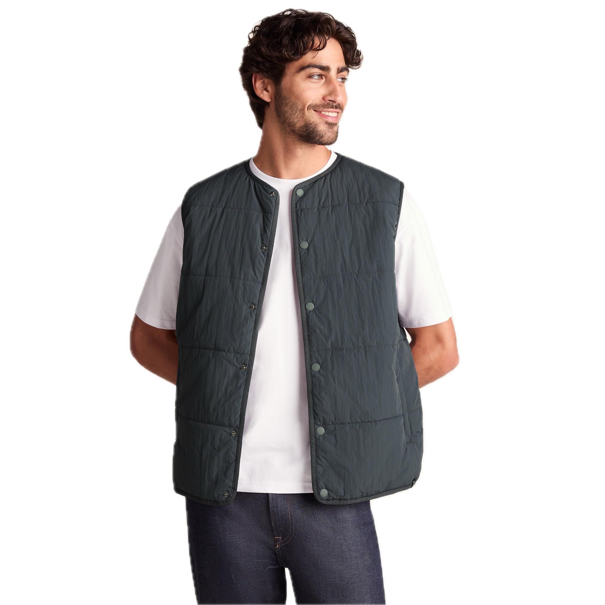 TOG24 Men's Gilet - Padded Vest - Dark Grey - 2XL