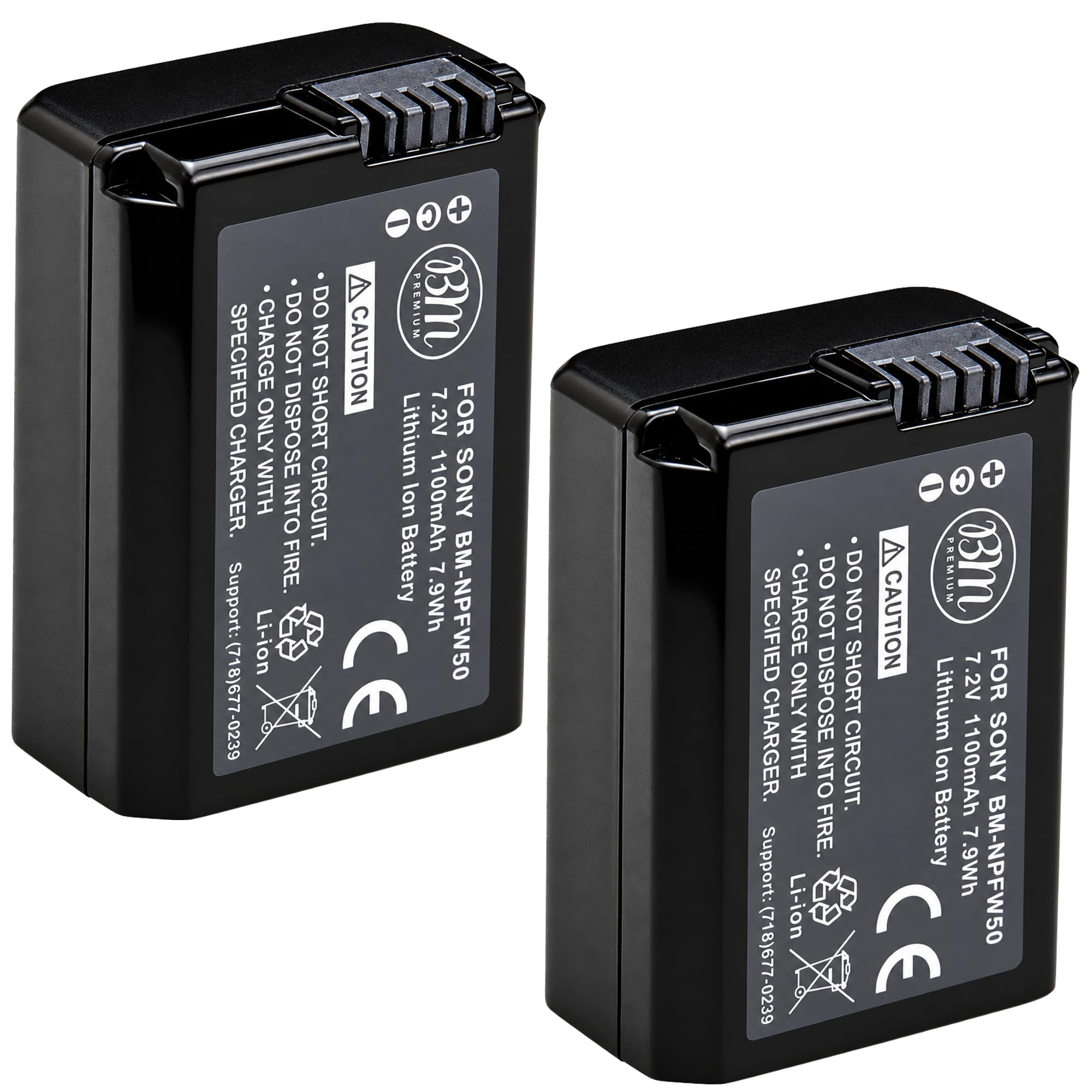 Amazon.com: BM Premium 2 NP-FW50 Batteries for Sony ZV-E10, A6100