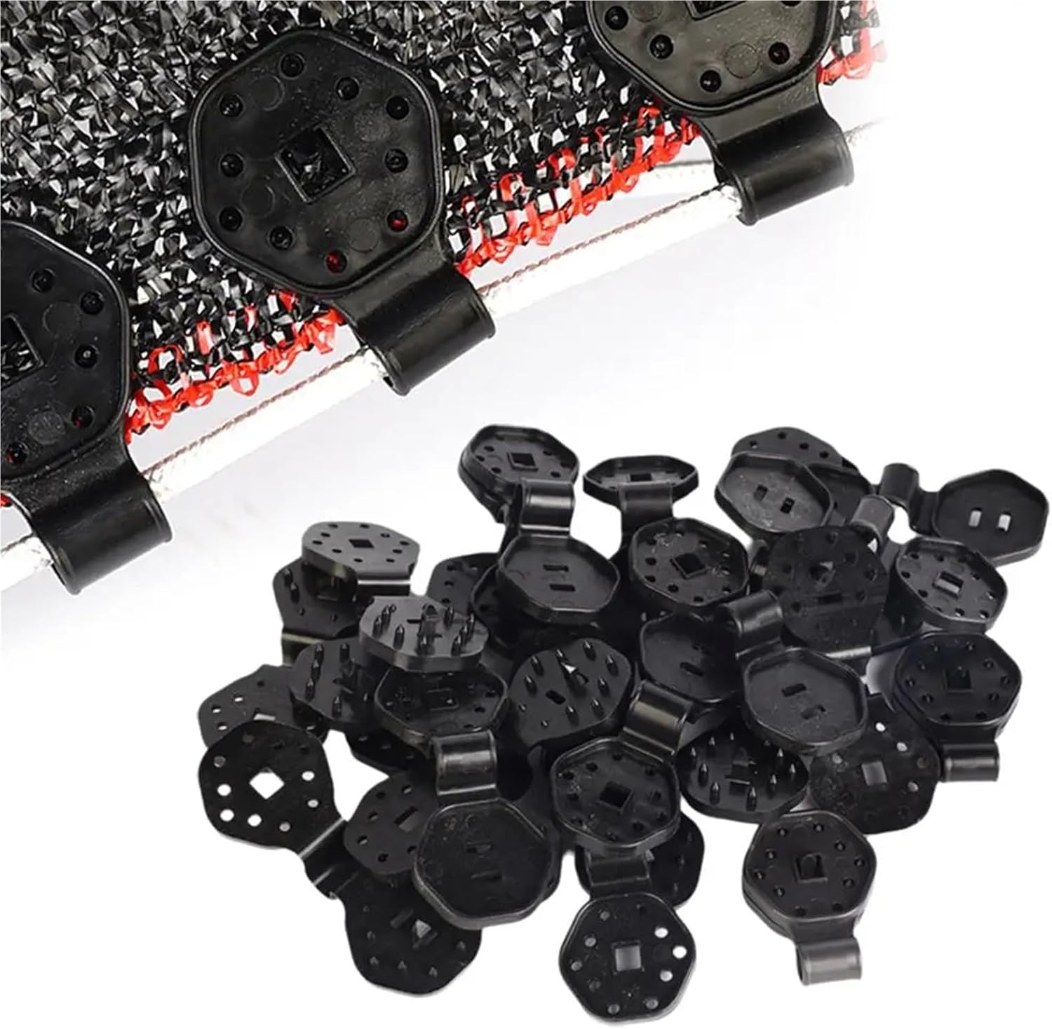 Sunscreen Net Clips 150 Pcs Mesh Cover Clips: Shade Fabric Grommets for Garden Backyard & Greenhouse Sunblock Fixing​ for Mesh Or Thin Sun Shade Net