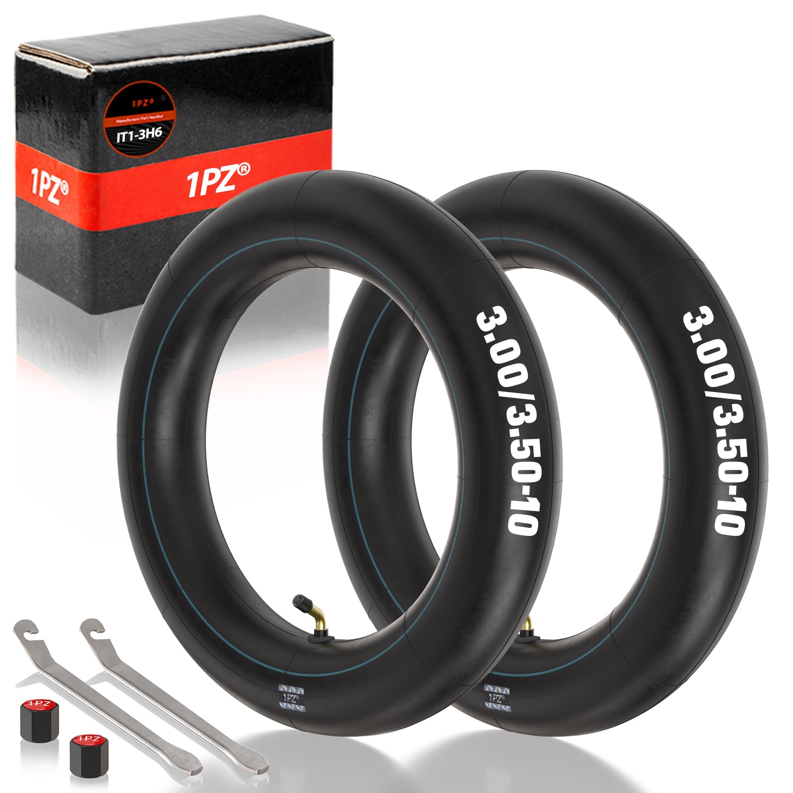 1PZ IT1-3H6 3.00/3.50-10 3.00-10 3.50-10 Camera D'Aria Pneumatico con leva per pneumatici Valvola Piegata Sostituzione per Lambretta LI/SX/TV/Special Lambretta J 50 100 125 Special/Deluxe PER VESPA 50