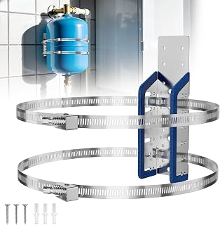 Expansion Tank Mounting Bracket with Cushion Pad, Universal Water Heater Straps, Supports 5 Gallon or up to 13-inch Diameter Hot Water Tanks,Boiler Expansion Tank, Propane Tank-1 Set