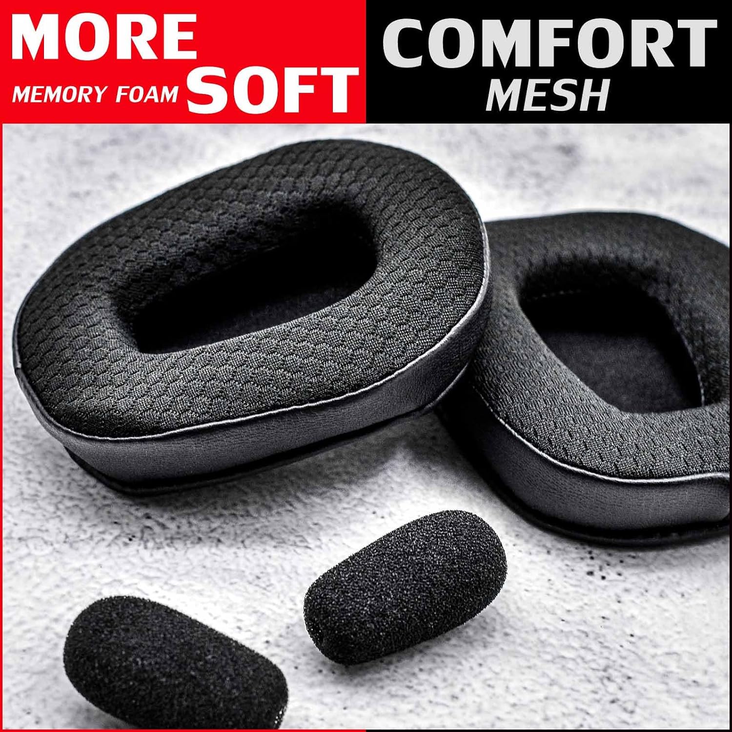 Ear Pads Compatible with B450-XT B550-XT Headset I with Microphone Foam (Cooling Gel Breathable Mesh) image 3