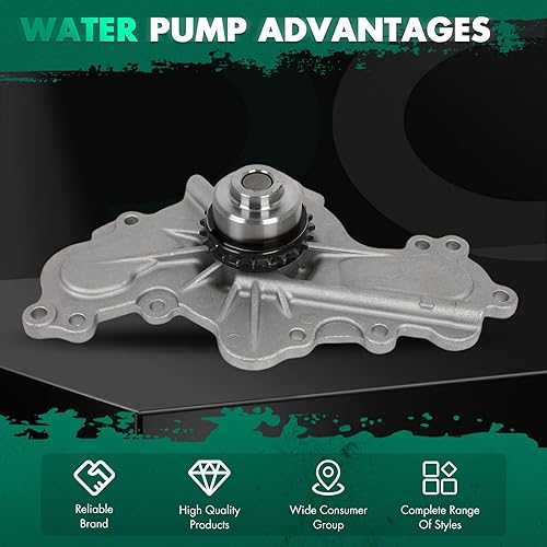 Miniatura 2 de SCITOO AW6023 Bomba de agua de motor con junta para Ford para Lincoln para Mazda para Mercury Fusion Taurus MKZ 6 CX-9 Edge Flex MKS MKT MKX Taurus