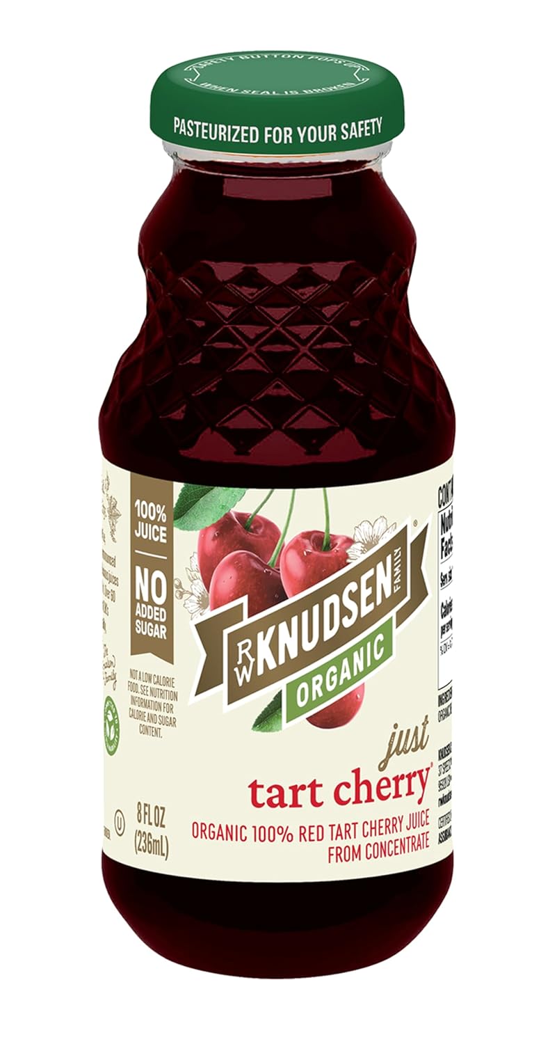 R.W. Knudsen Just Tart Cherry Juice, 8 fl oz (12 Pack) Tart Cherry 8 Fl Oz (Pack of 12)