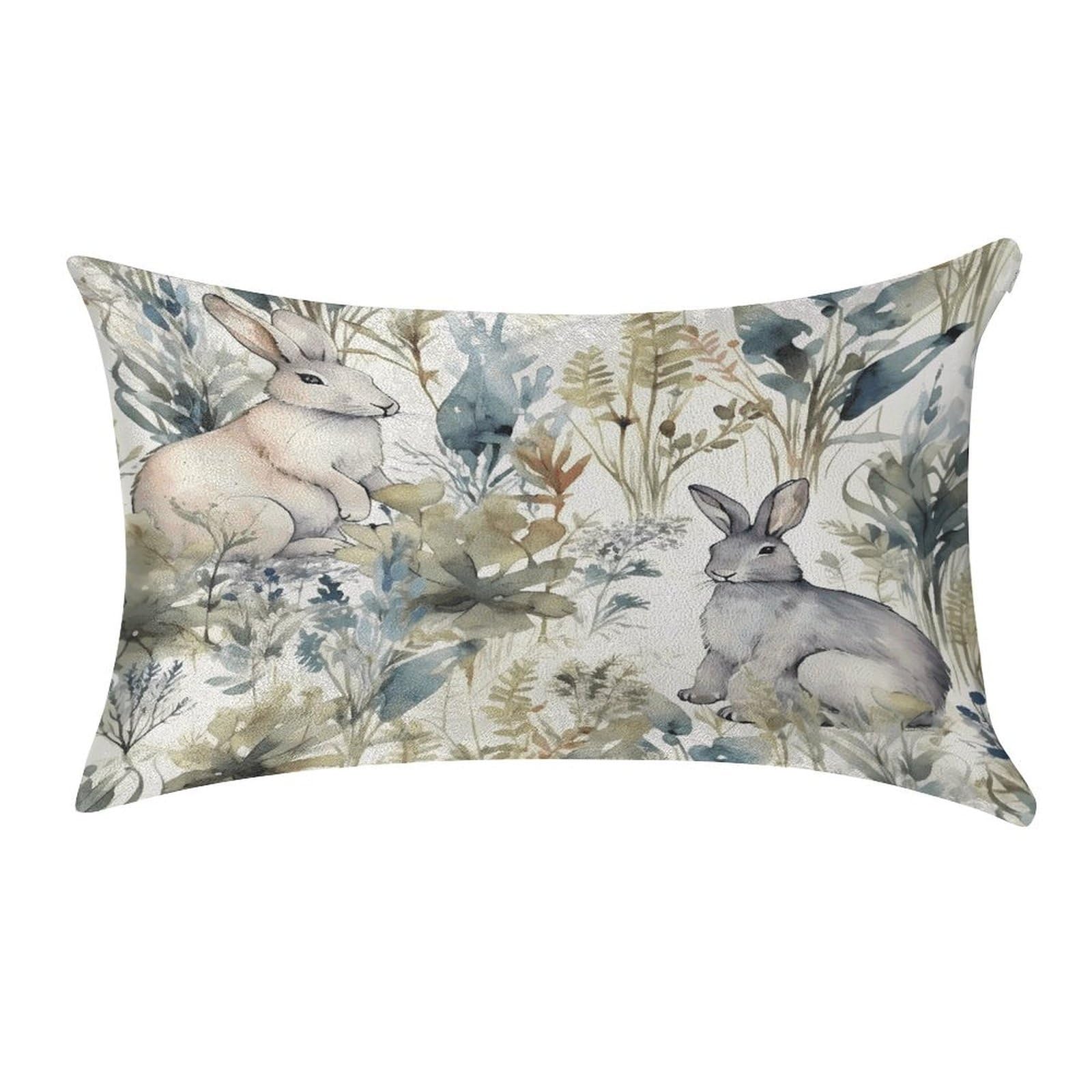 Btcowzrv Style Hand Drawn Rabbit Pillow Cover Pillow Case Pillowcase