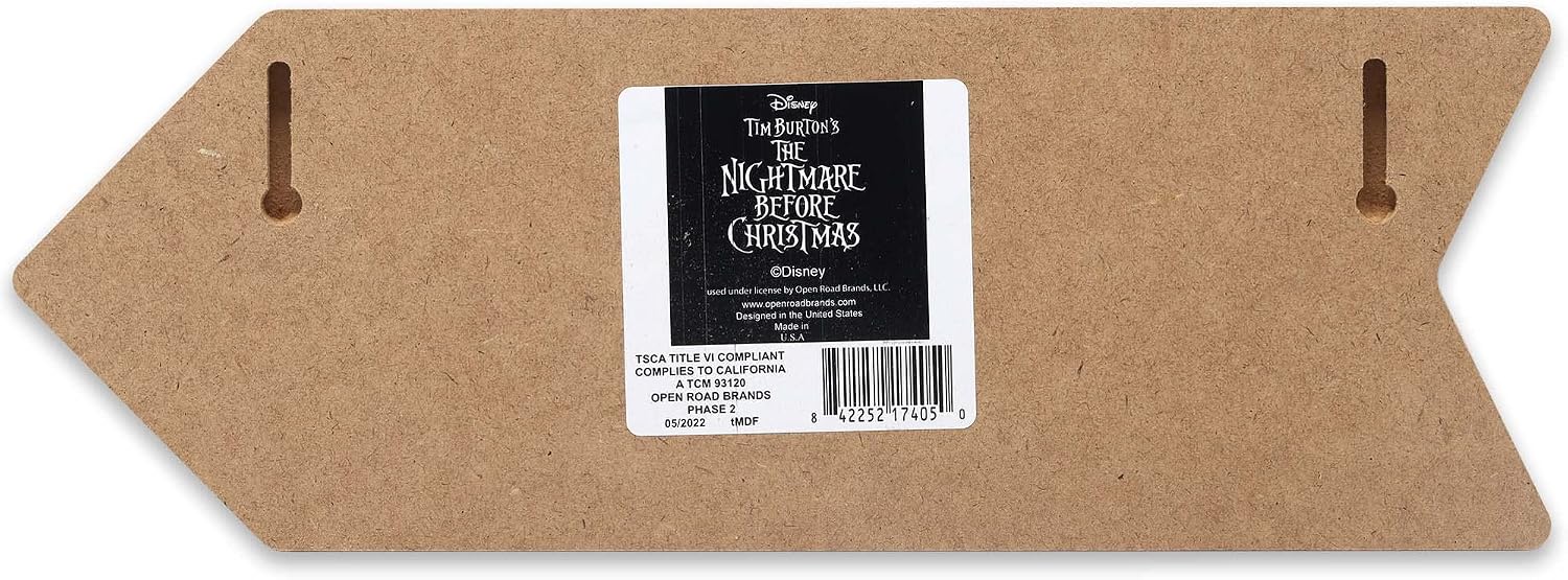 Disney The Nightmare Before Christmas Zero Arrow Wood Wall Decor image 3