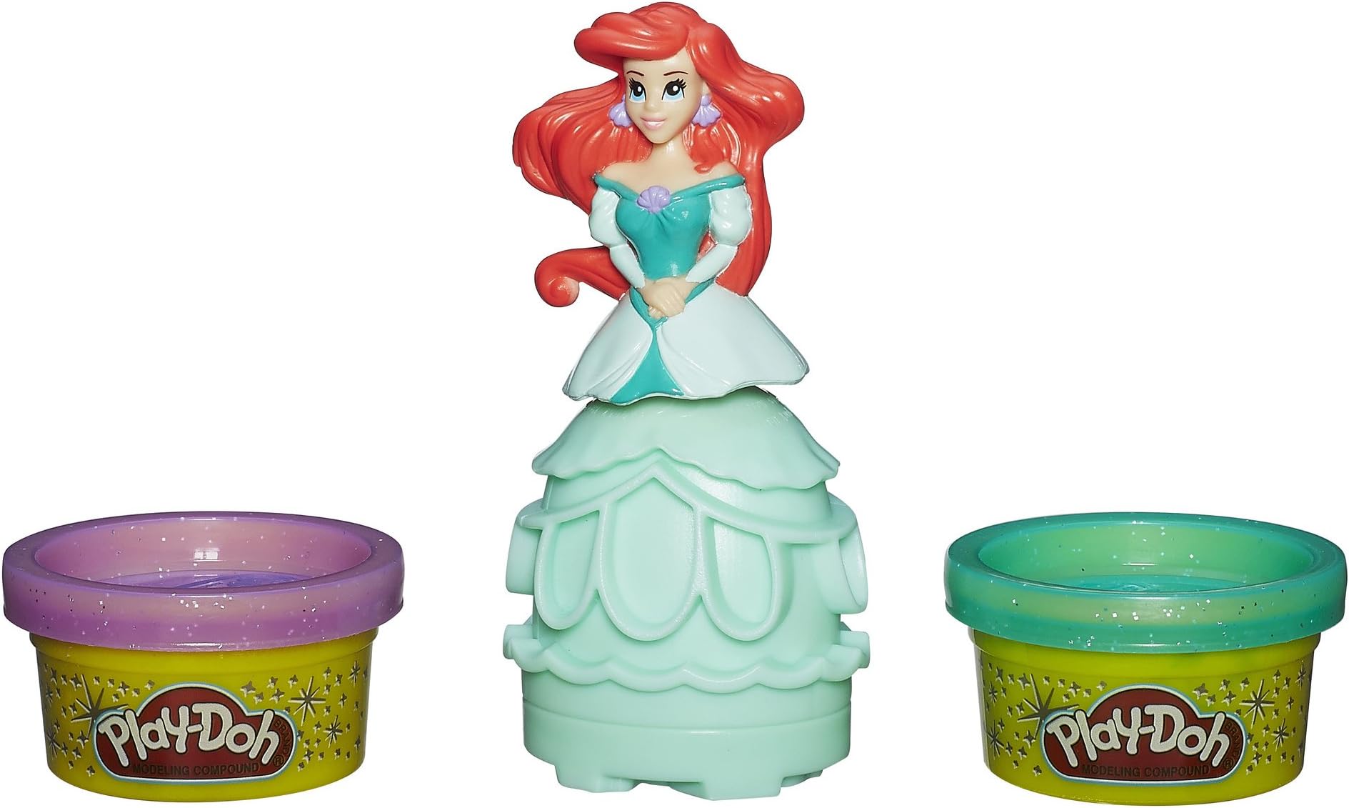 Play-Doh Disney Princess Ariel Mix and Match Figure - 56g Sparkle PlayDoh
