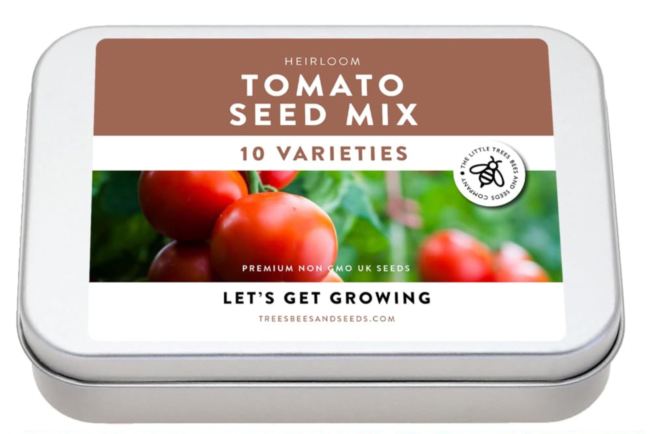 Heirloom Tomato Seed Kit, 10 Heirloom Seed Varieties Included in This Grow Your Own Tomato Kit, The Little Trees Bees and Seeds Company