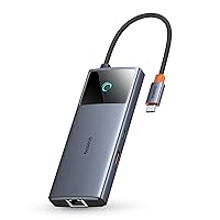 Baseus Hub USB C 10Gbps Adattatore USB 3.2 con Gigabit Ethernet