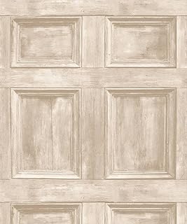 Brewster FD31054 Wood Panel Wallpaper - Cream...,