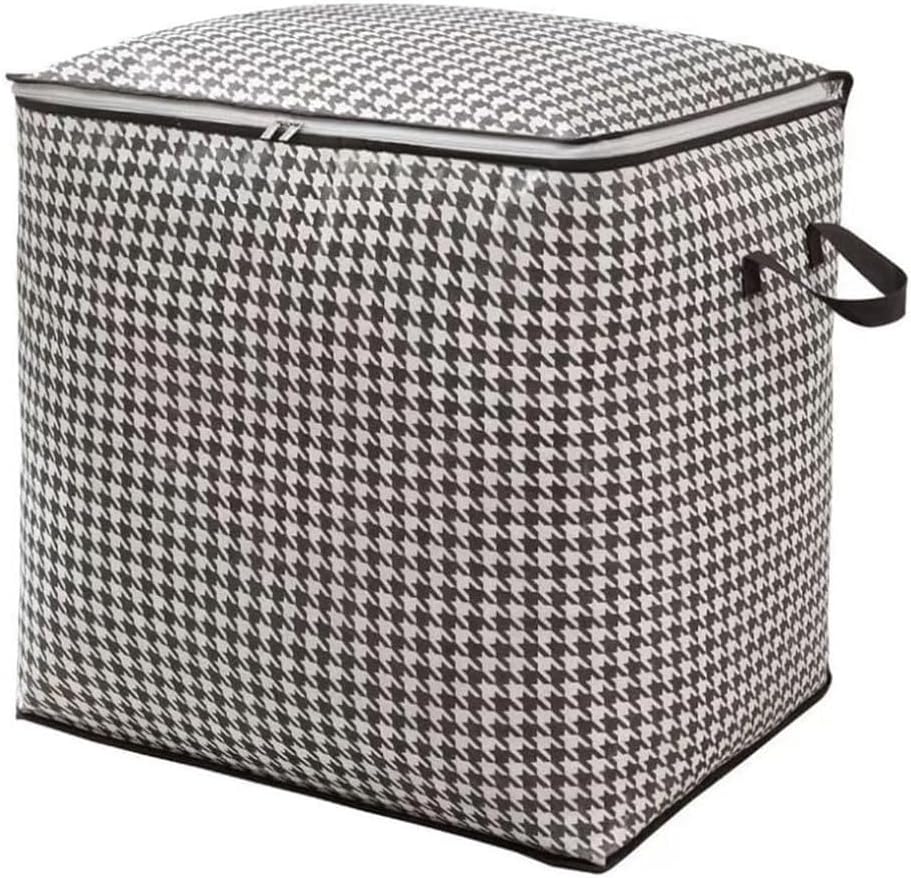 Gladnes Foldable Clothes Storage Bag 100L Extra Large – Wardrobe Organizer for Clothes, Blankets, Quilts & Bedding with Zipper Handles, Non-Woven Fabric Under-Bed Storage Box