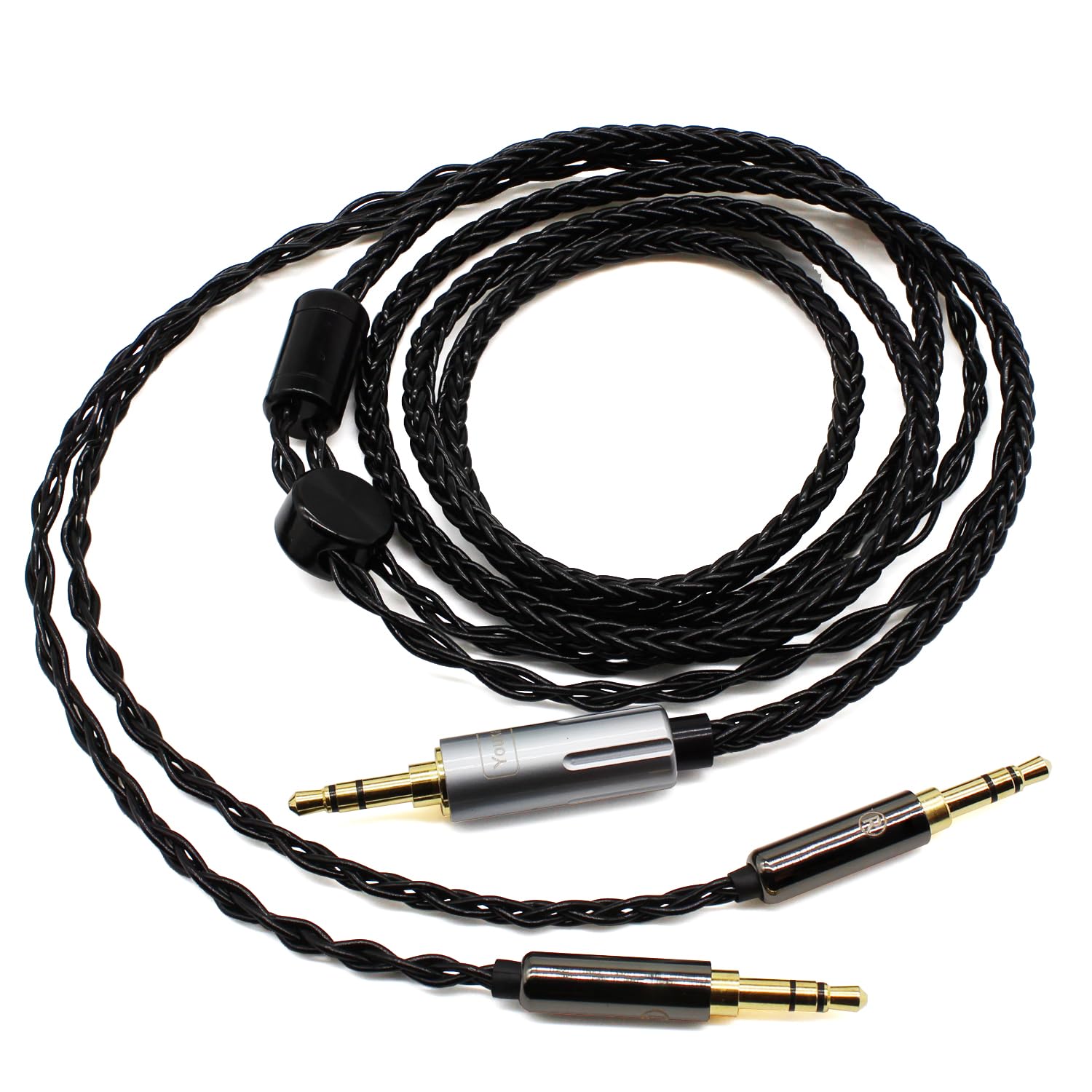 Youkamoo 3.5mm Headphone Replacement Cable Compatible for Hifiman Sundara, Ananda, Arya, HE400SE, HE4XX, HE-400i Headphones (Dual 3.5mm Male Version)