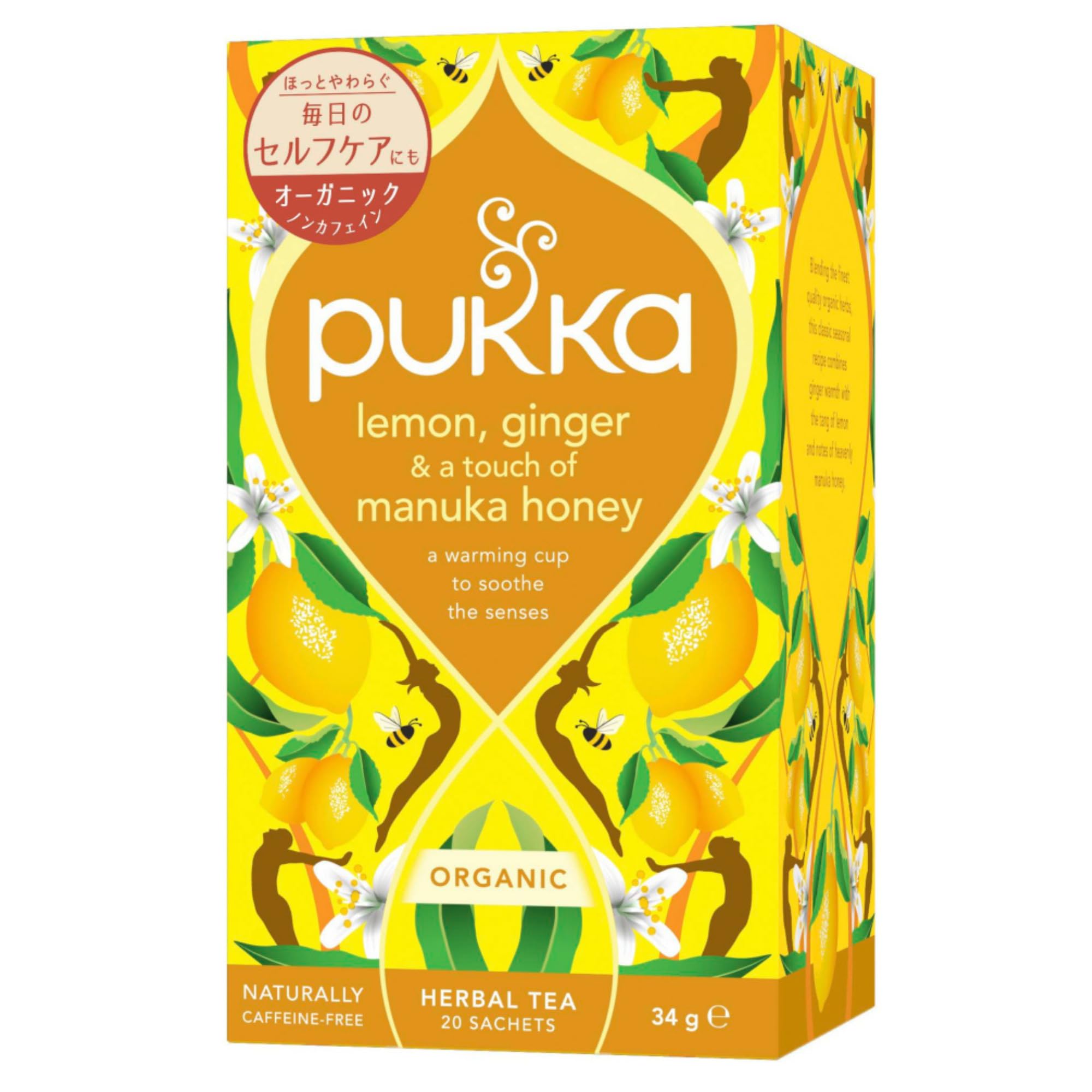 Pukka Lemon Ginger and Manuka Honey Tea, 20 Tea Bags-image-4