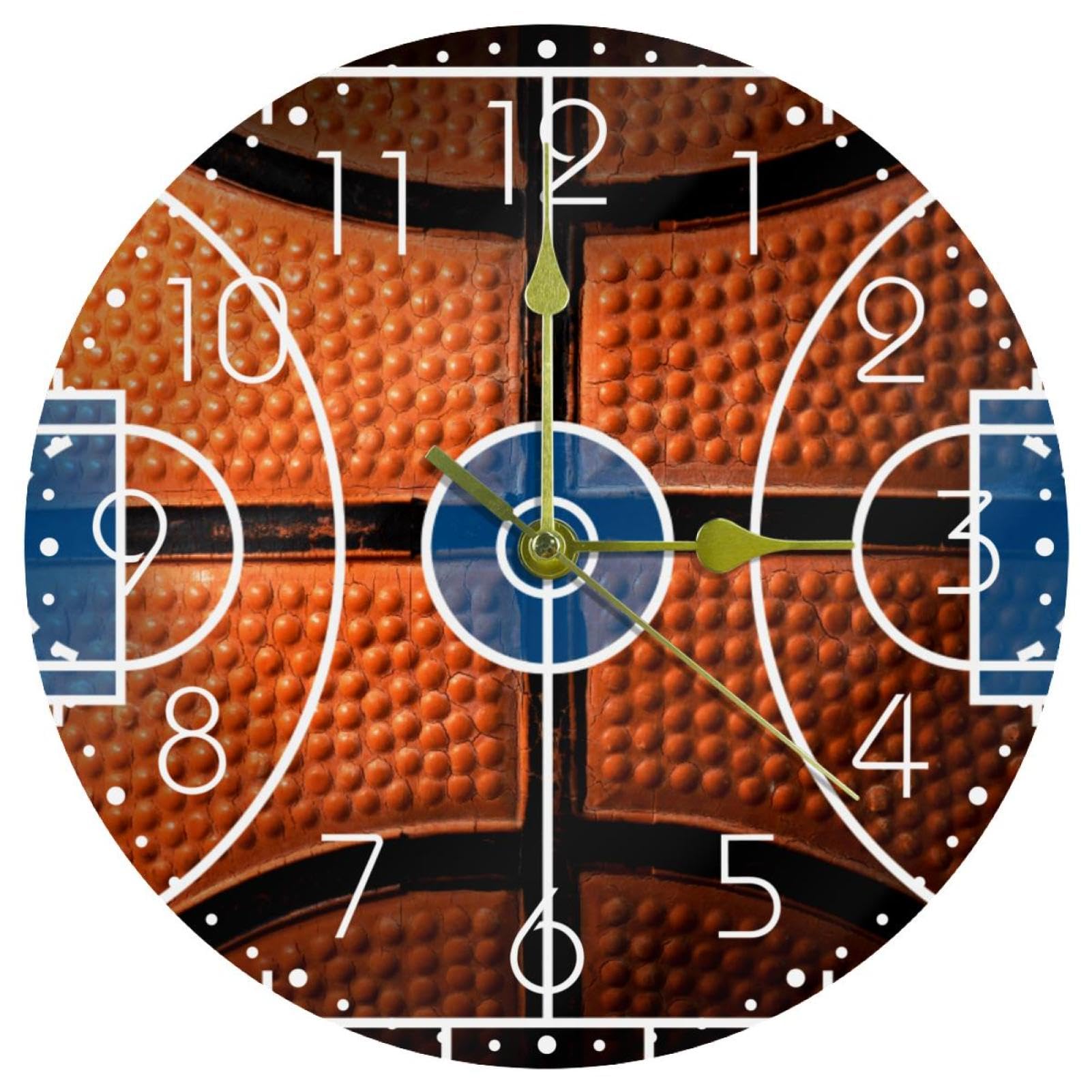 Horloge murale ronde 25,4 cm silencieuse à pile pour cuisine