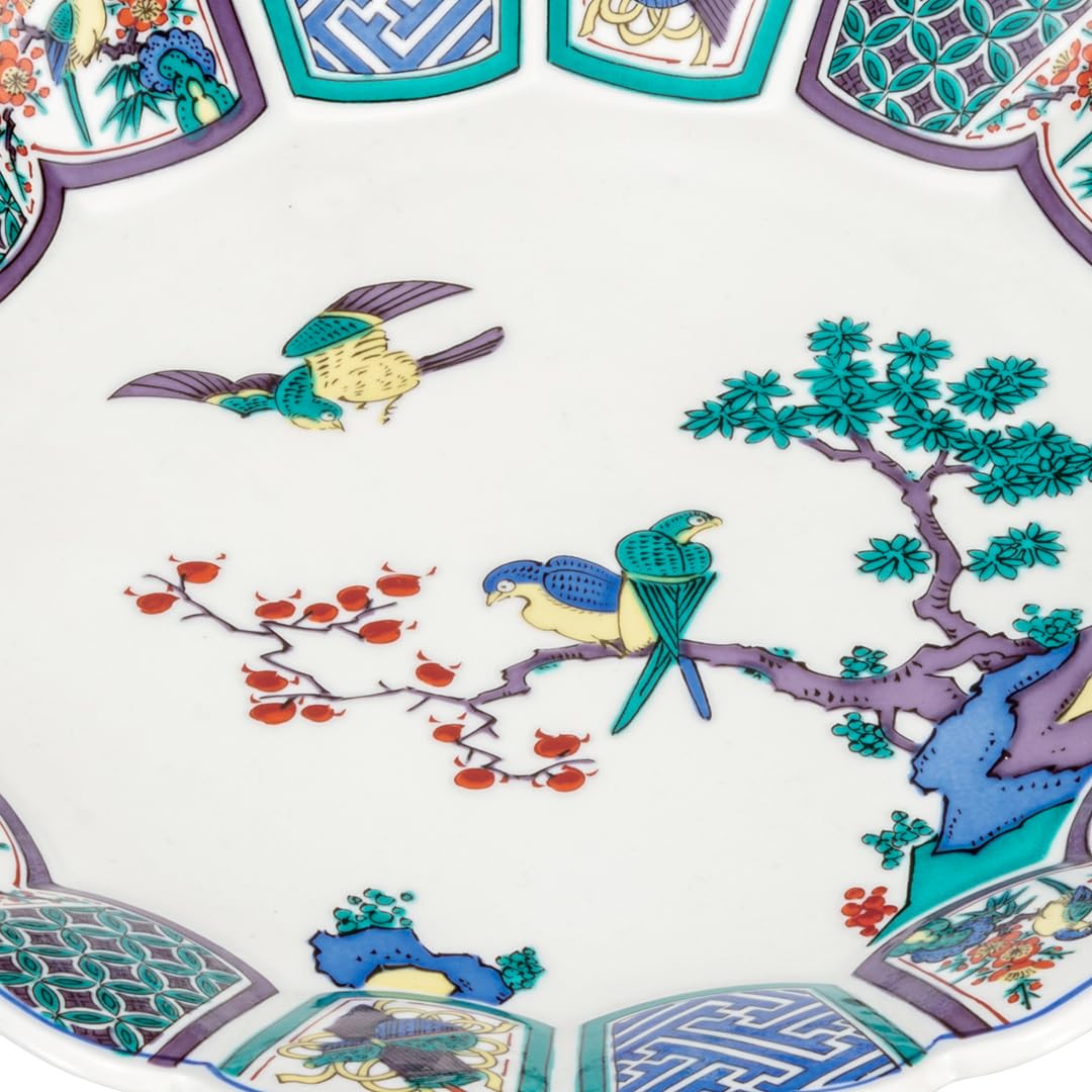 Amazon｜九谷焼いわたや(Kutaniyakiiwataya) 盛皿(10号)古九谷 K8-358