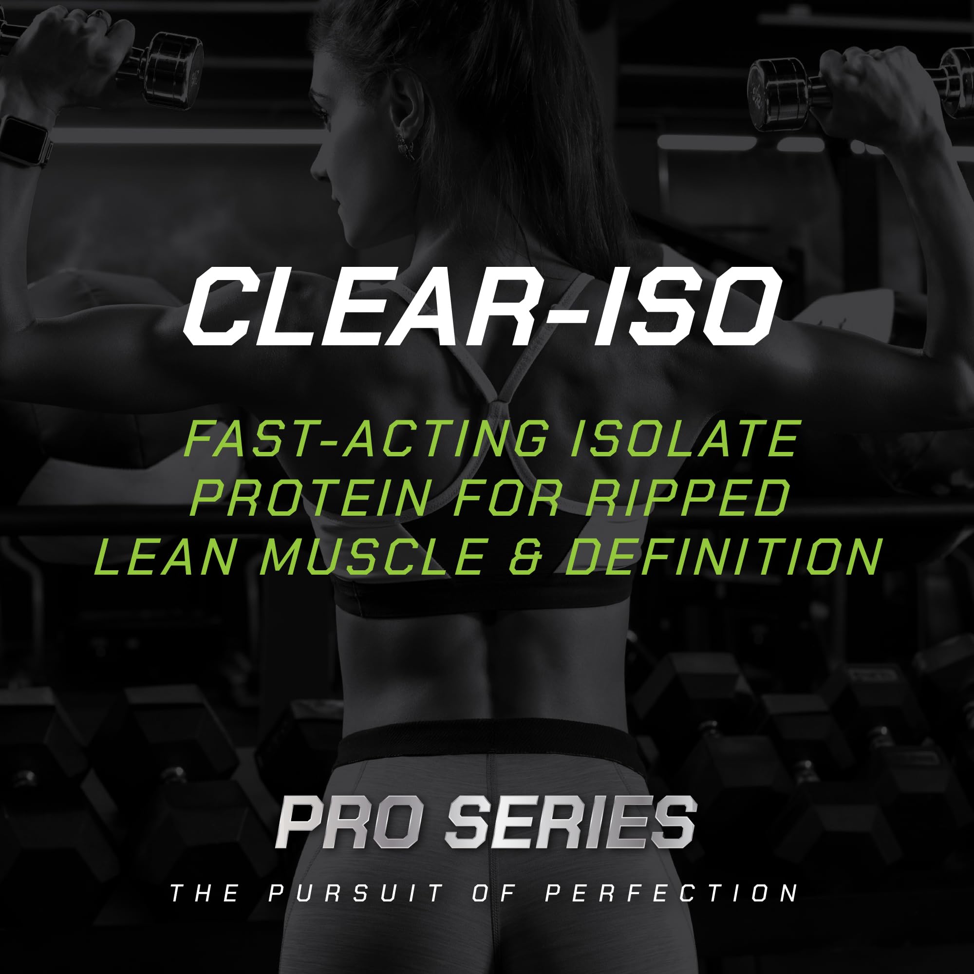 MusclePharm Pro Series Clear-ISO, Clear Protein Powder, 20g Fast-Acting Whey Isolate per Serving Plus BCAAs & L Glutamine | Pro-Grade Muscle Recovery & Growth | Cherry Slush, 1.14 lb, 20 Servings