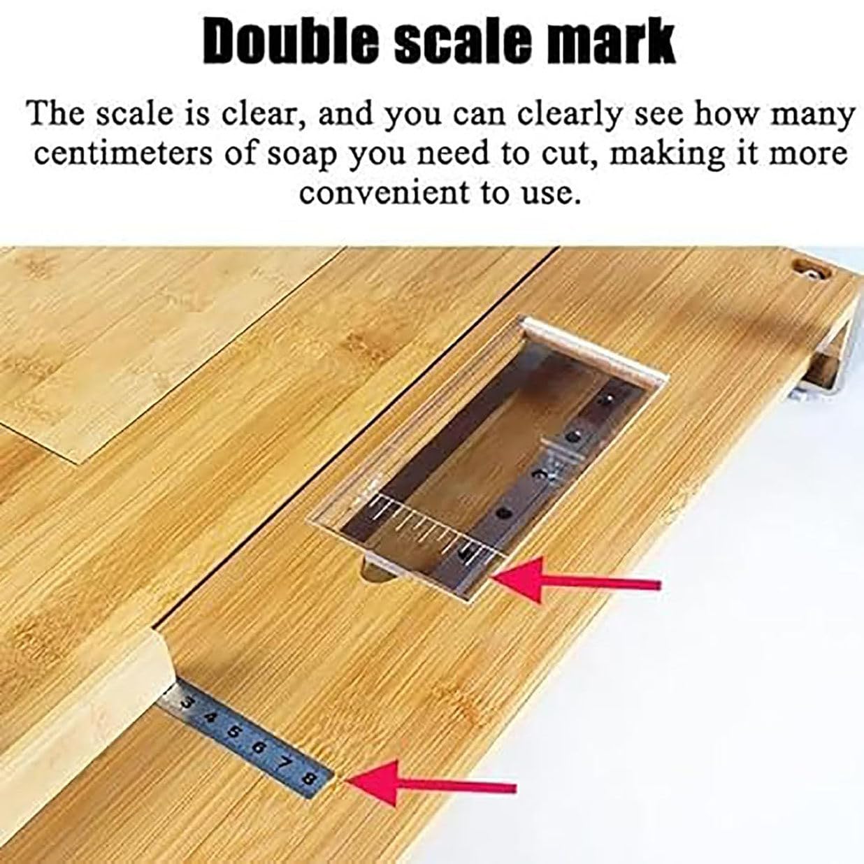 Este Kit Incluye un Molde para Hacer jabón en Barra, una máquina cortadora de jabón de Madera Ajustable con Escala de tamaño y una Caja de Almacenamiento Oculta.