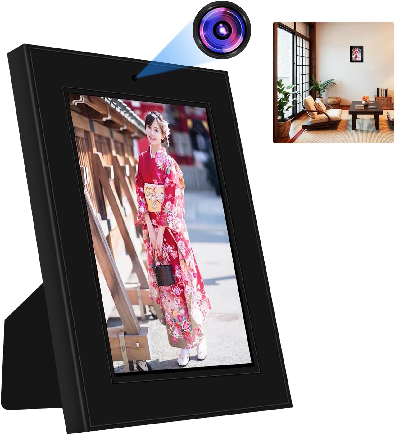 LXMIMI Small Camera, Hidden Camera, Surveillance Camera, Indoor Mini Security Camera, Ultra Small Camera, Long Time Recording, Overwrite Recording, No Construction Required, Japanese Instruction Manual Included