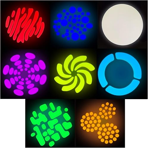 Miniatura 4 de Punto de cabeza móvil LED - brillante, ligero, 80 vatios, 8 gobos, 8 colores - Adkins Professional Lighting