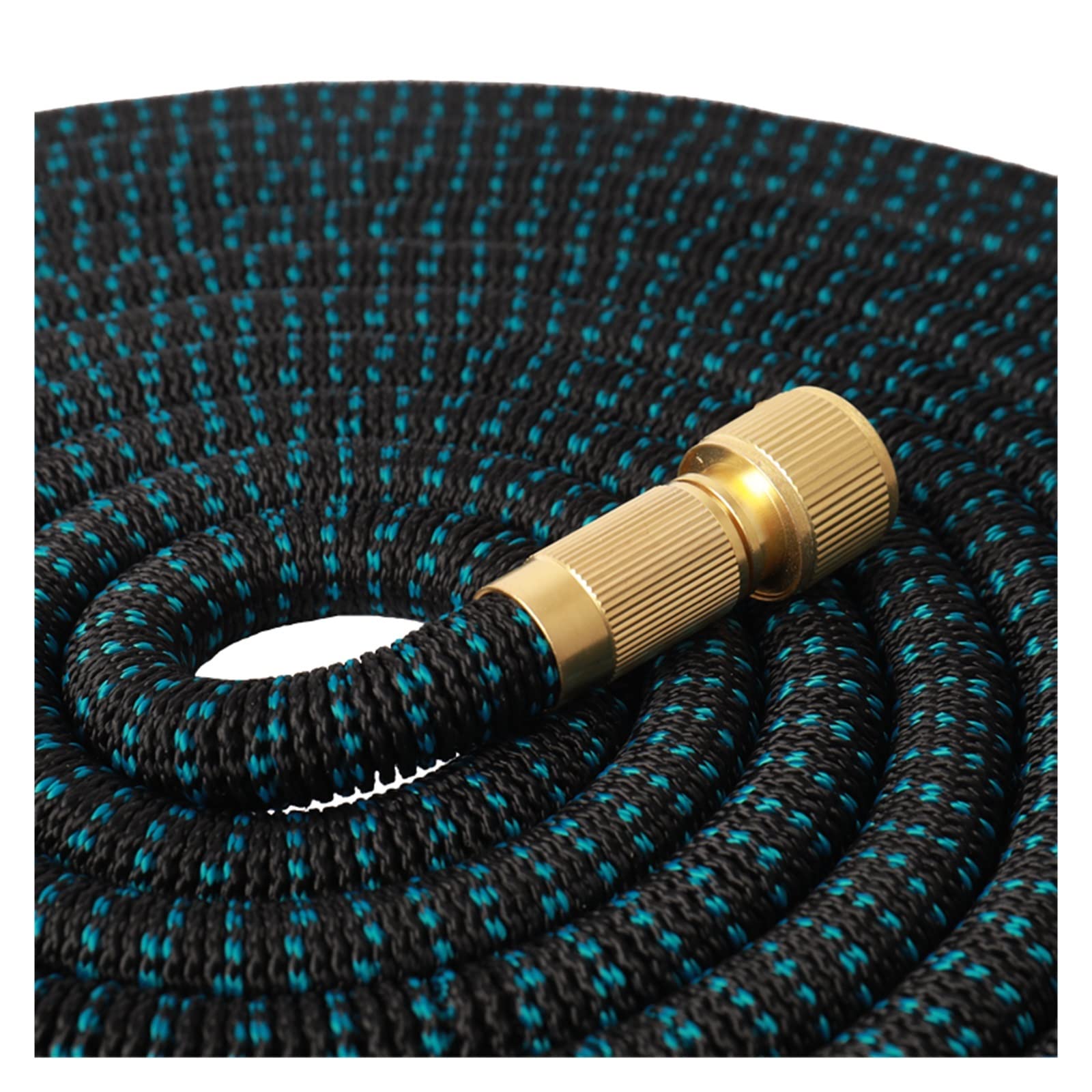ISCBAFYX Tubo per irrigazione Bicolore Flessibile espandibile ad Alta Pressione per casa e Giardino 25-100FT per irrigazione agricola Autolavaggio ampiamente utilizzato(Tubo Nero Blu,75FT-22.5M)