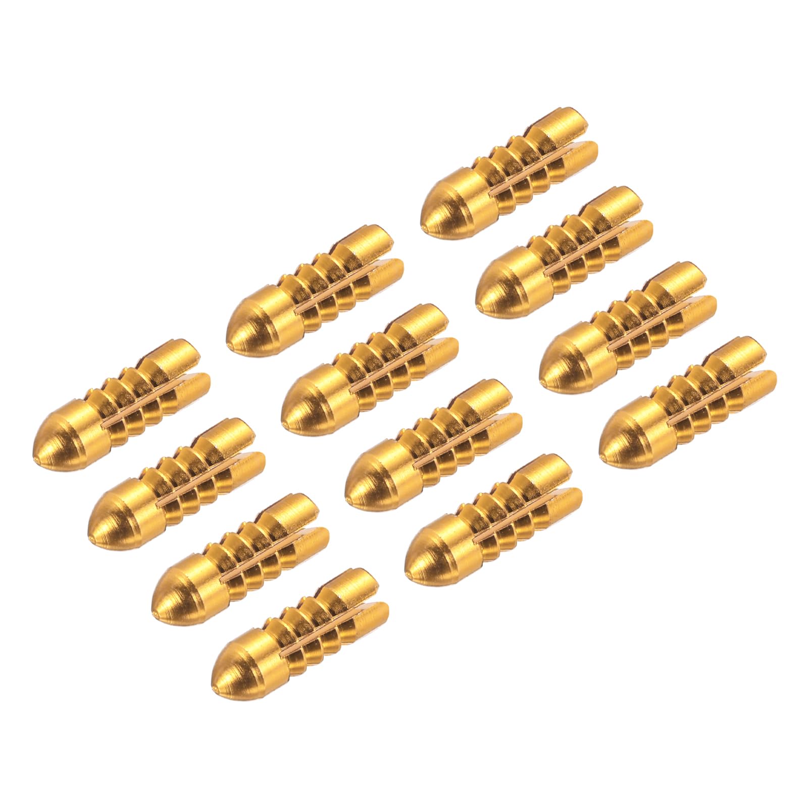 PATIKIL Dart Flight Protectors, 12 Pack Aluminum Alloy Dart Wing Savers Fixed 90 Degrees Wing Corrector for Steel & Plastic Flights, Gold