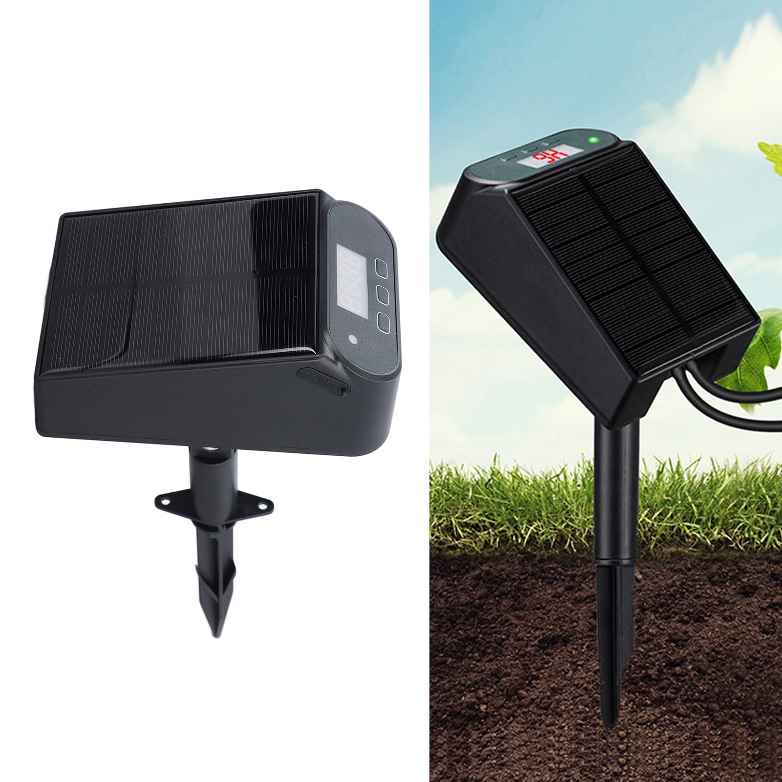 Topyond Solarny automatyczny system nawadniania dla roślin doniczkowych, zewnętrzne rośliny doniczkowe Zestaw automatycznego nawadniania, automatyczne urządzenia do