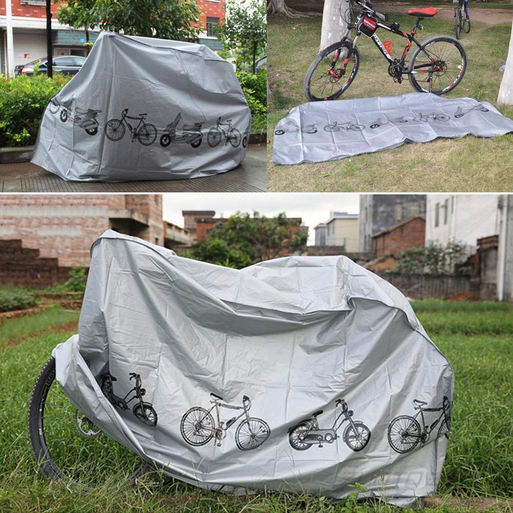 Telo Copribici,Telo Protettivo Impermeabile per Biciclette,Copertura Bici Bicicletta Antipolveri Anti Copribici Telo Copri Bicicletta