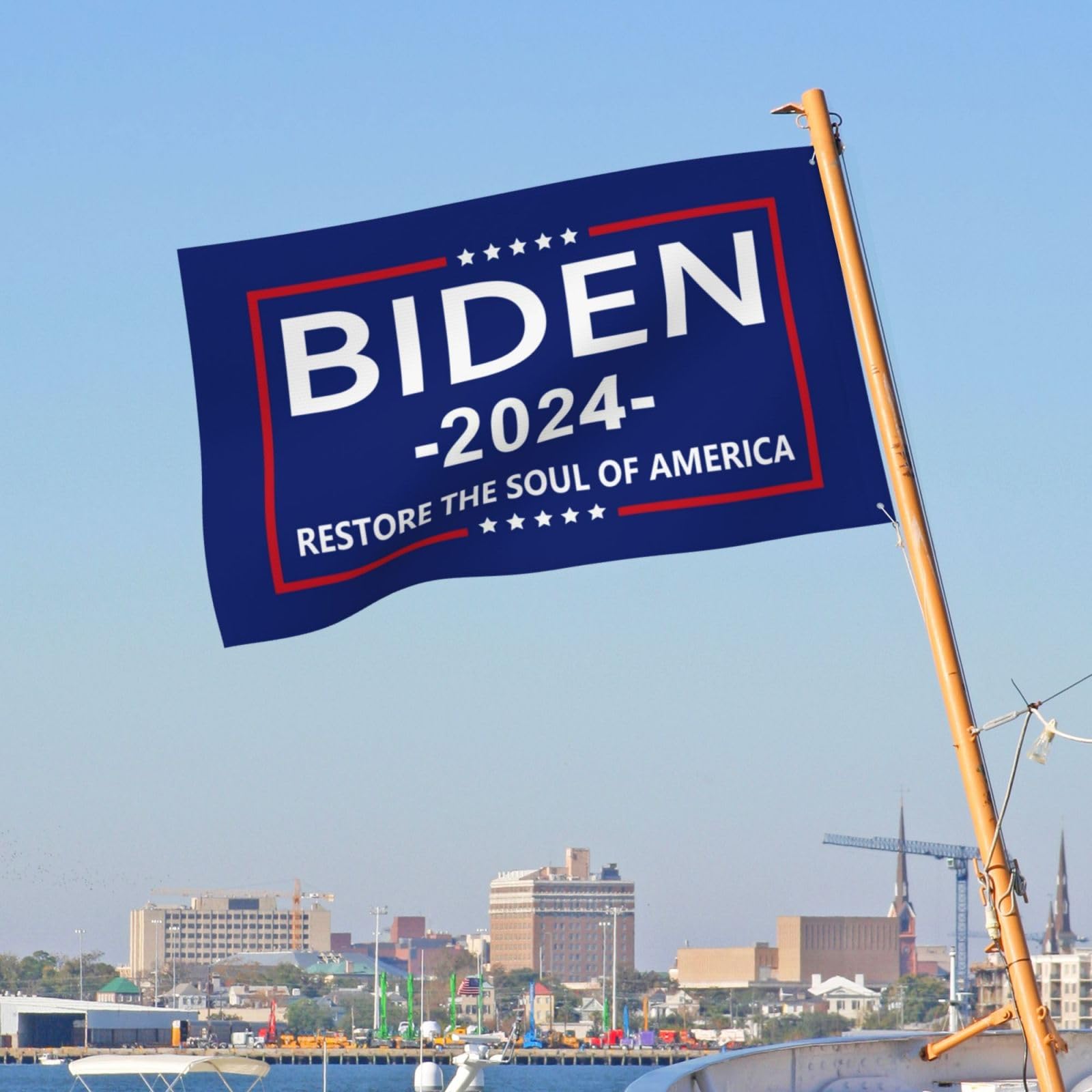 Biden 2024 Flagge – Doppelseitig, 90x150 Cm, Aus Robustem Polyester Für Drinnen & Draußen