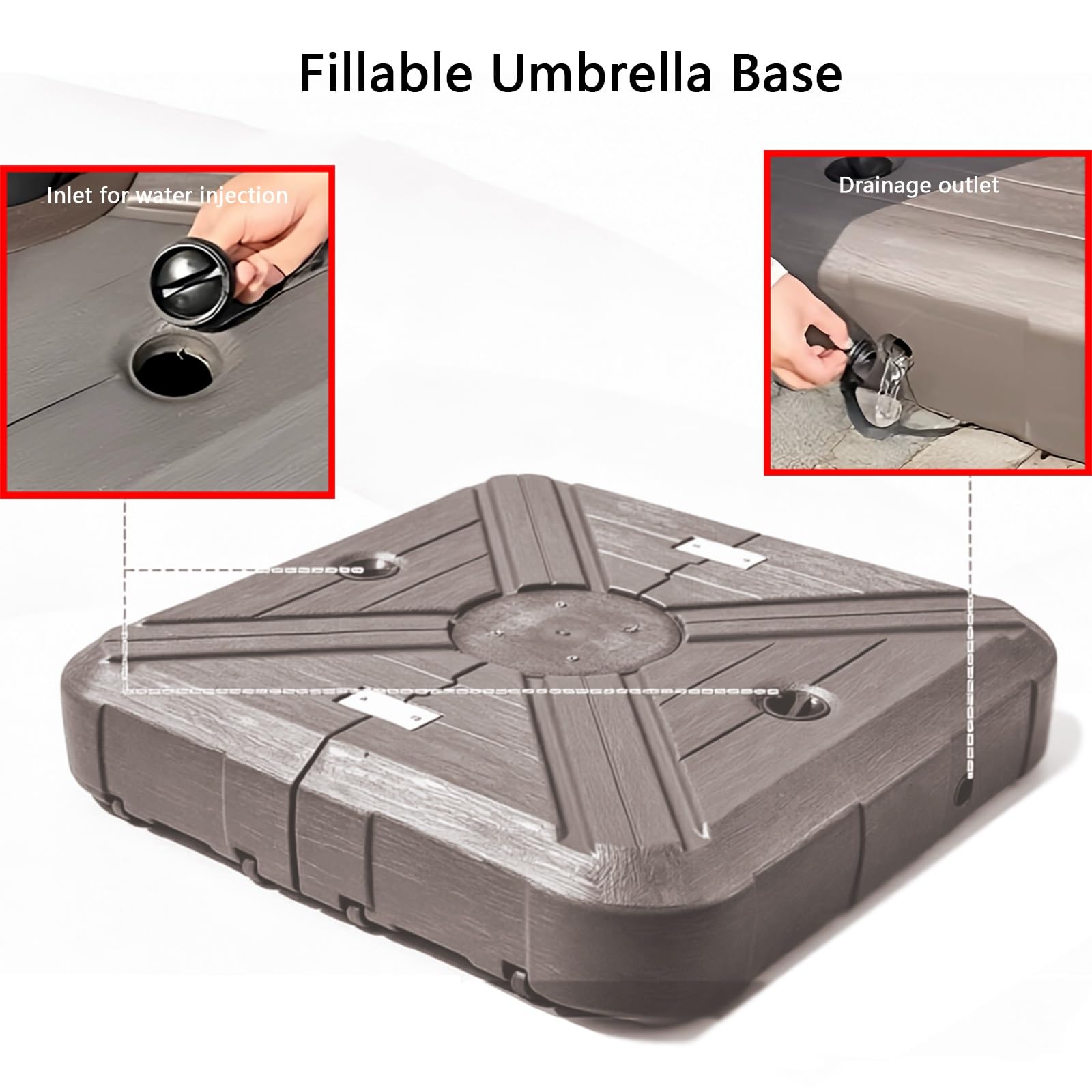 Base for Roman parasol przeciwsłoneczny, stojak do parasola ogrodowego na zewnątrz wytrzymały
