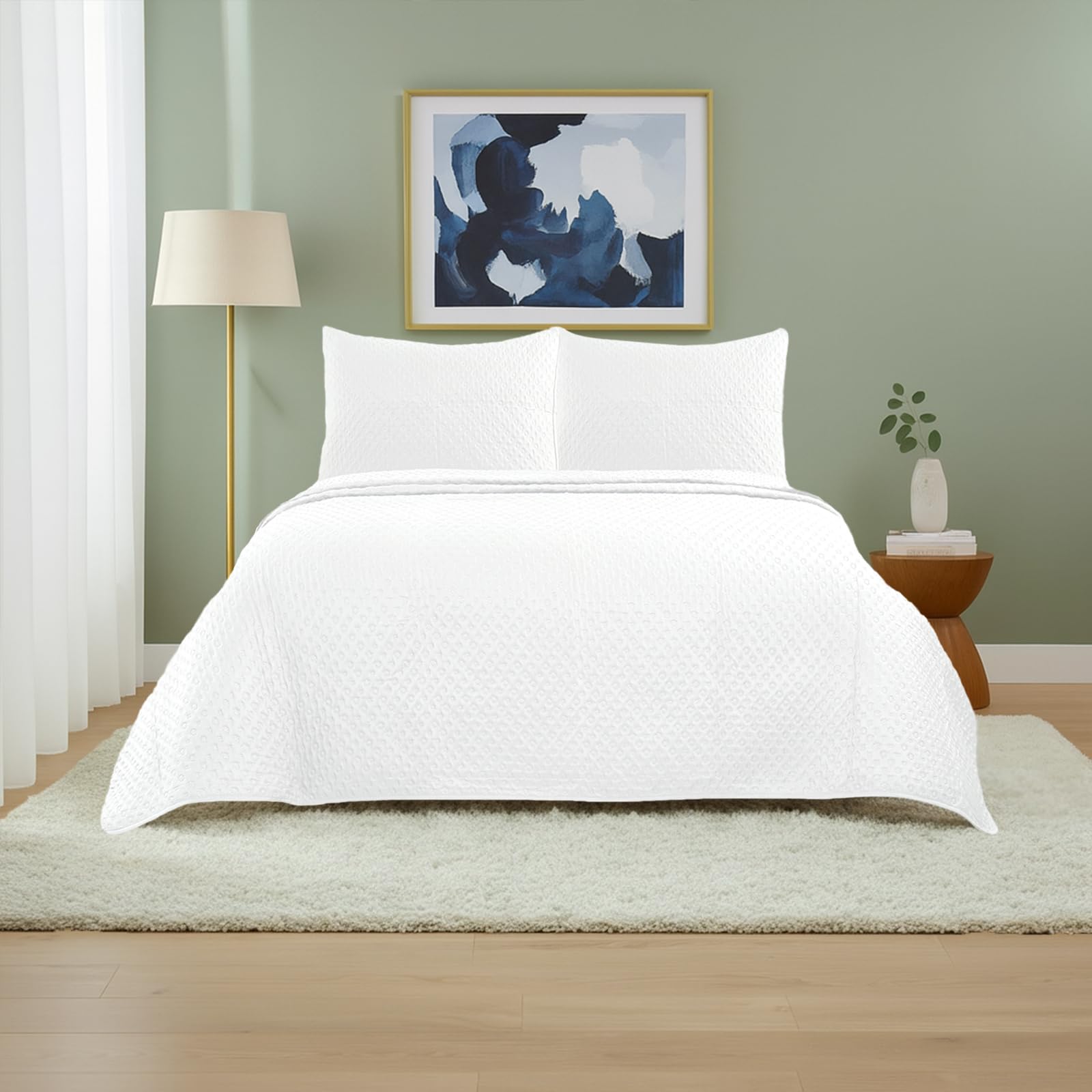 Cubre cama de 250x260cm lavable para evitar calor en primavera y verano