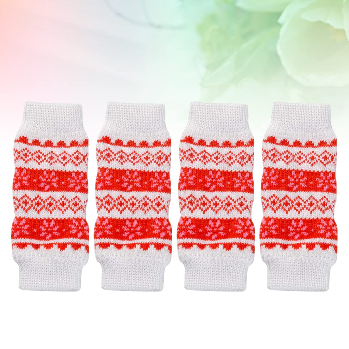 BESPORTBLE 25 * 60mm Small Dog Boots Christmas Pet Socks Christmas Doggie Socks for Cold
