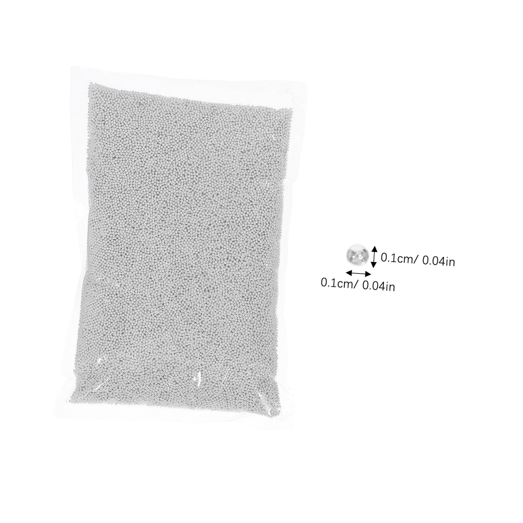 BESTYASH Mini Palline Metalliche per Unghie Argento Piccole per Nail Art DIY Decorazioni Artistiche per Manicure Eleganti e Accessori Creativi
