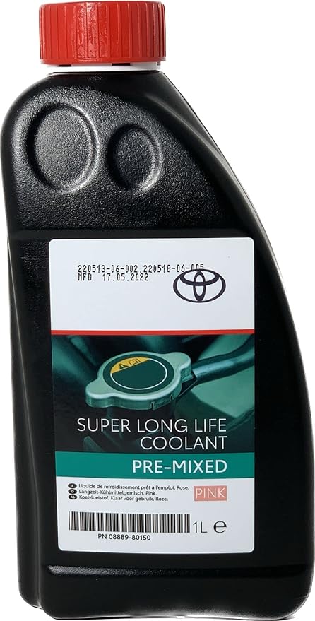TOYOTA Original Super Long Life Coolant Antifreeze Pre-Mixed 1 Litre 08889-80150