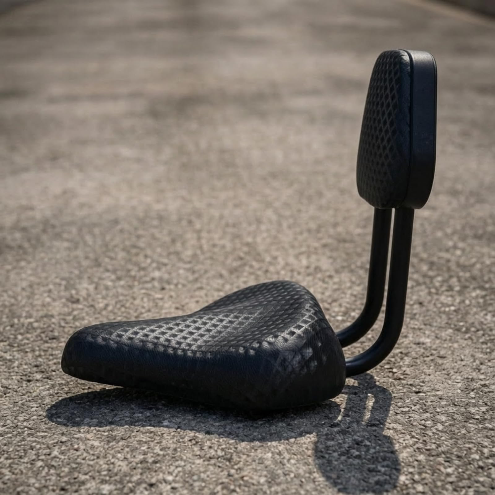 Baoblaze Sella per Bicicletta Sella Bici Sella con Schienale Seduta Ergonomica Cuscino Imbottito Stabilità con Aste Metalliche Schienale Rettangolare