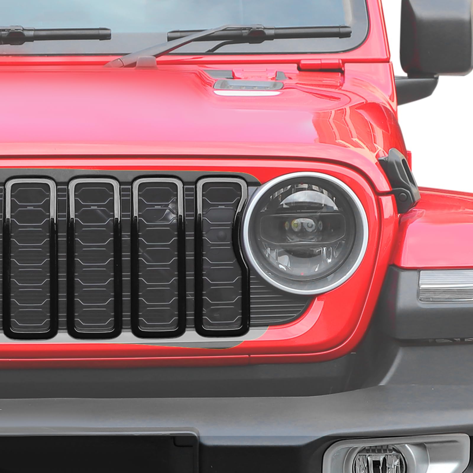 Amazon.co.jp: JeCar グリルインサート 2024年以降 Jeep Wrangler JL