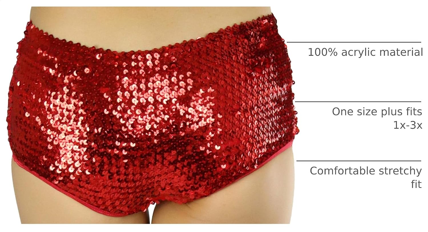 ToBeInStyle Womens Sequin Shorts or Mini Skirt Sparkly Glitter Festival Rave Dance Clubwear Costume Bottom
