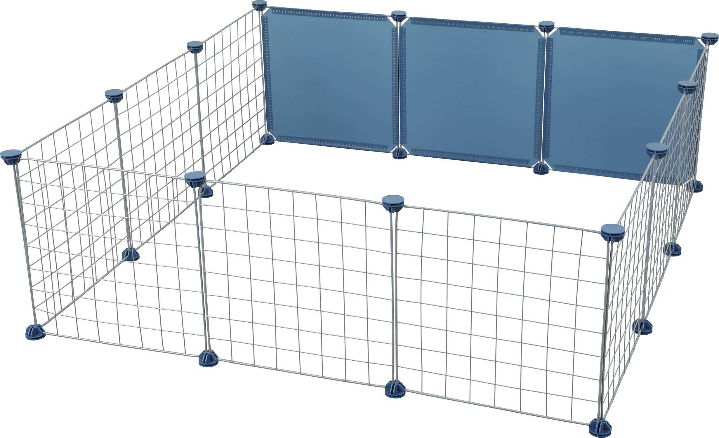 Cage modulable cochon d'inde Neolife Park 1.10 m² Zolux à grands panneaux amovibles