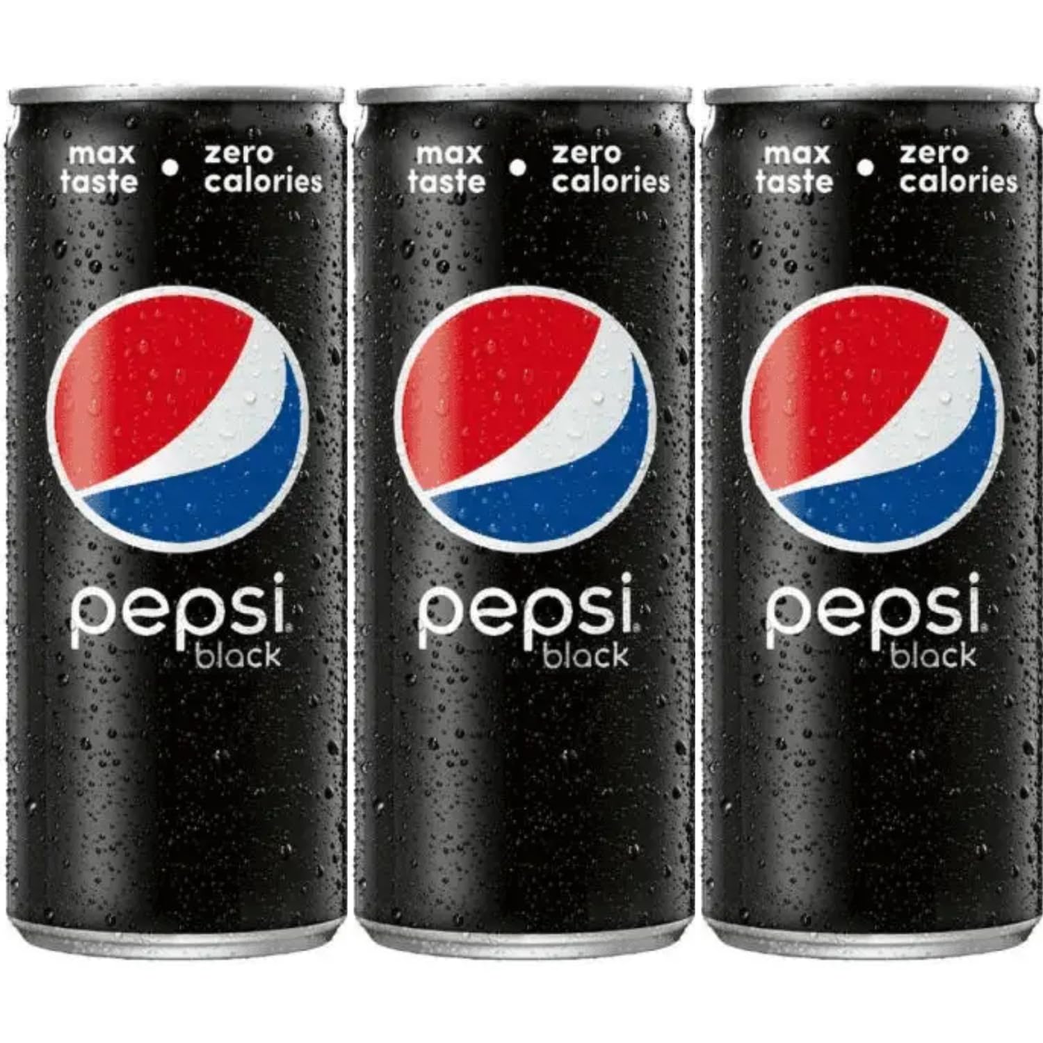 Pepsi Black Soft Drink – Zero Sugar Cola Beverage (Pack of 3) - 250ml Cans | Bold Flavour Carbonated Drink | Slim Can Format for Easy Storage & Travel | Suitable for Parties, Meals, Refreshment & Sharing | (Imported)-picture-22