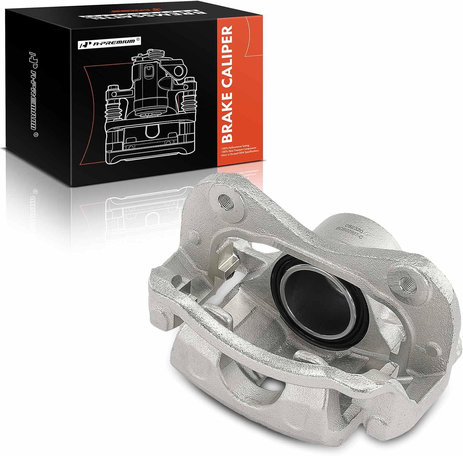 A-Premium Disc Brake Caliper Assembly with Bracket Compatible with Kia Sportage 2005-2010 & Hyundai Tucson 2005-2009 - Front Right Passenger Side, Replace# 581902EA00, 581012EA20