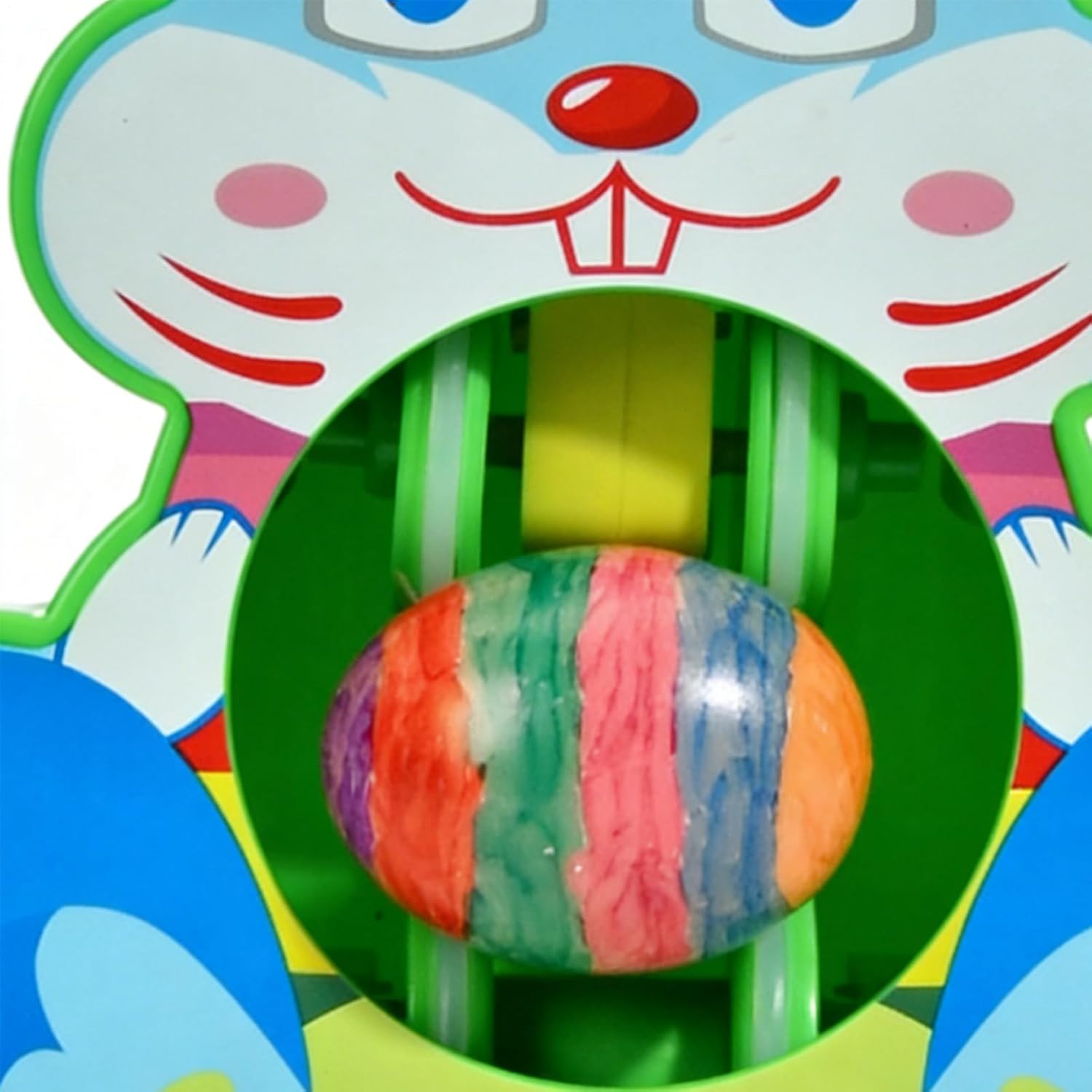 Easter Egg Painting Machine, 21 x 17 cm Easter Egg Decoration Set with Colouring Pencils and White Eggs, Easter Egg Spinner Painting Machine, Easter Egg Painting Machine for Children, Family, Home