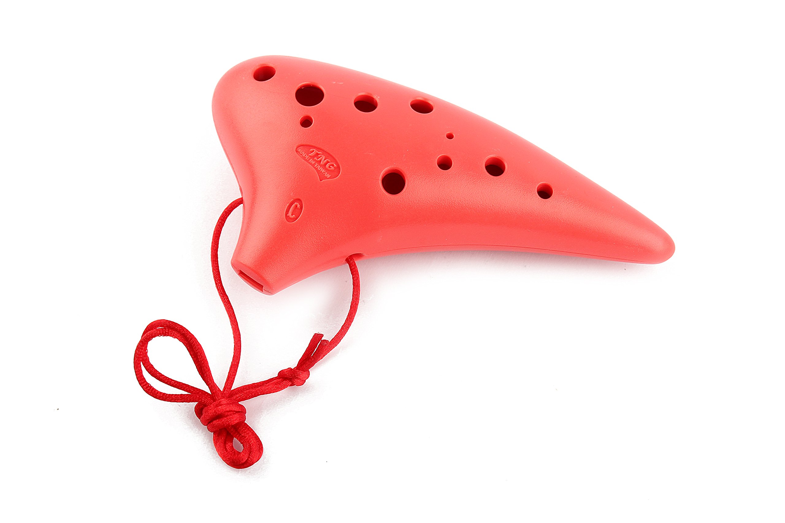 Amazon | TNG オカリナ 楽器 [ 12穴 / アルト/レッド ] プラスチック C