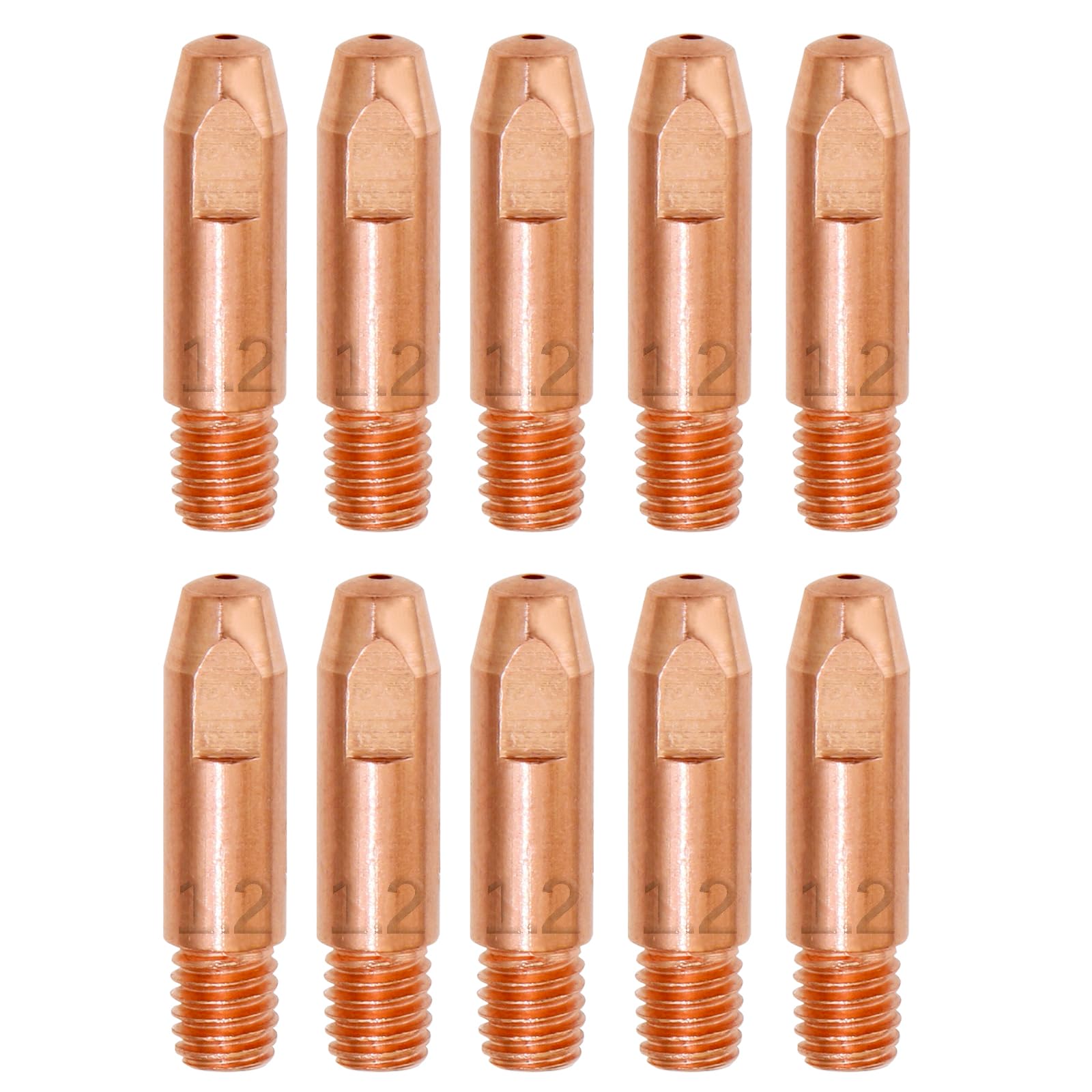 10 PZ Parti Usurate Ugello Gas 1,2mm Accessori per Saldatrice a Gas di Protezione per Saldatura MB24KD MIG MAG Accessori per Saldature Set di Materiali di Consumo per Saldatrice a Torcia MB24